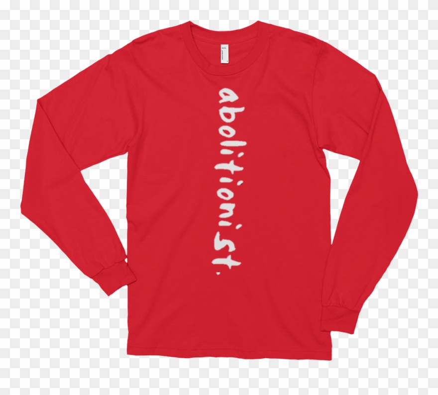 "abolitionist" Long Sleeve Crewneck T-shirt - Long-sleeved T-shirt Clipart