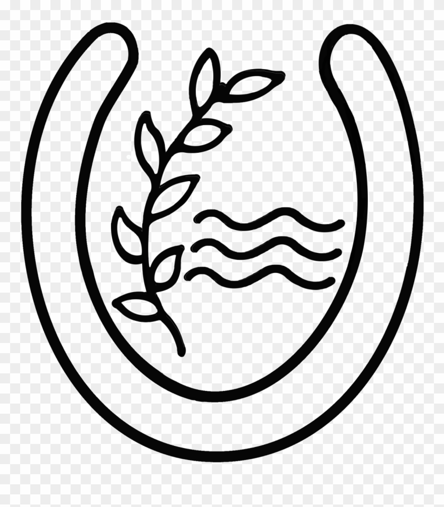 Willowbank Equestrian Center - Line Art Clipart