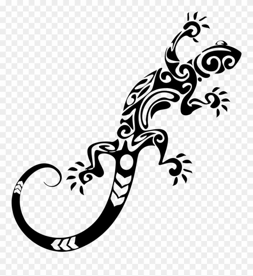 Download Lizard Png Transparent Images Transparent - Tribal Lizard Clipart