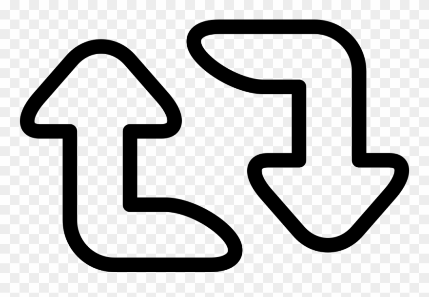 Refresh Curved Arrows Comments - Icon Clipart