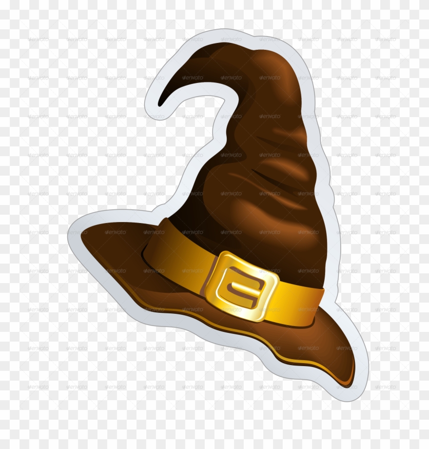 Witch Hat Sticker Clipart