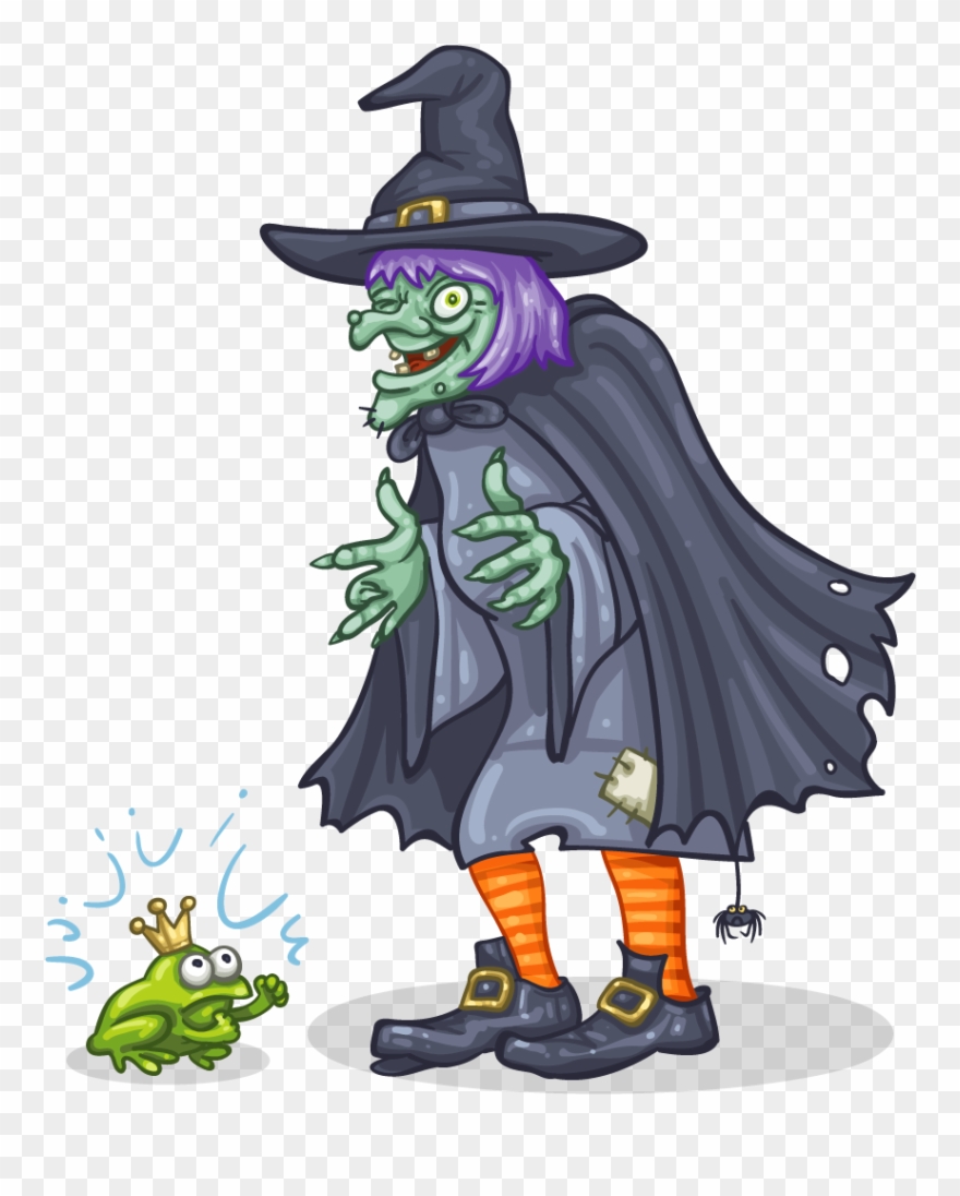 Cackling Witch - Cartoon Clipart