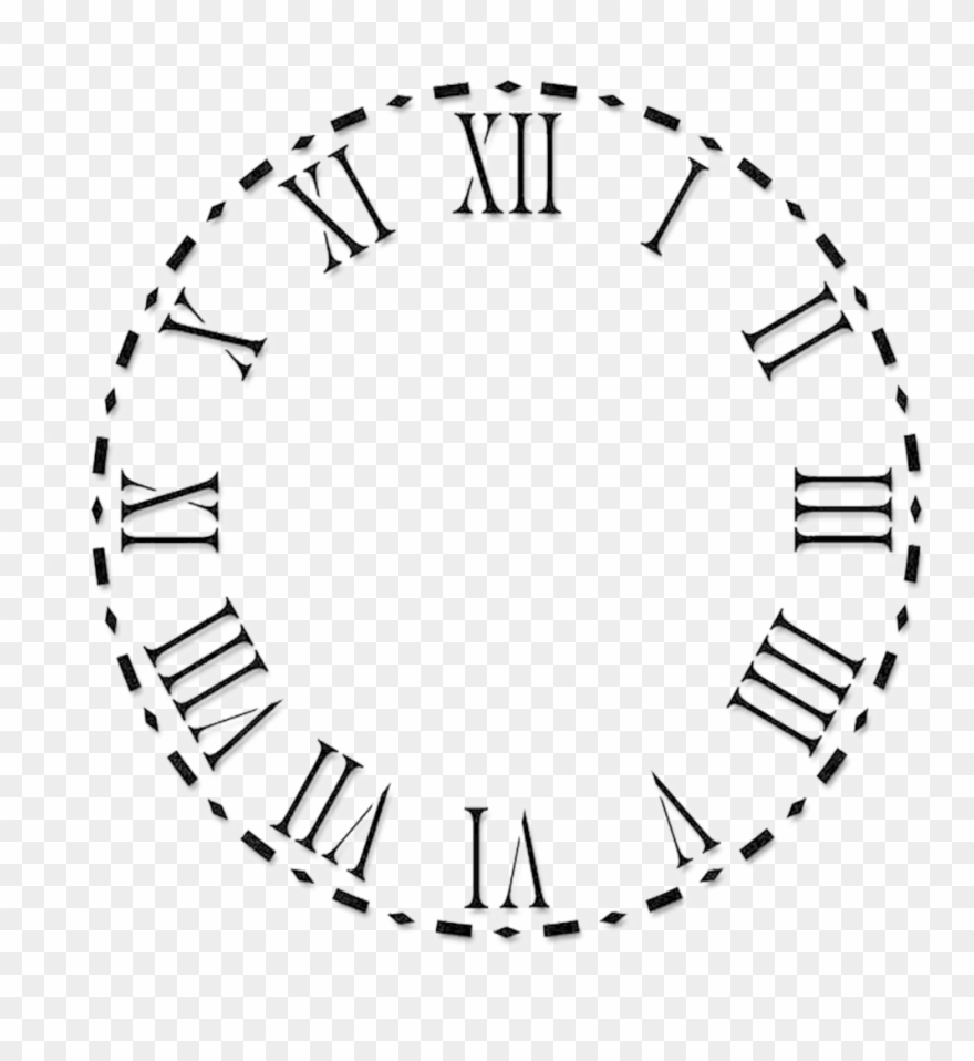 Clock Face Roman Numerals Numeral System - Calkins Road Middle School Clipart