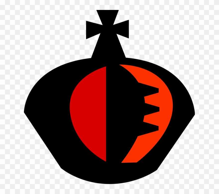 Vector Illustration Of Crown Symbolic Monarch Or Royalty - Emblem Clipart