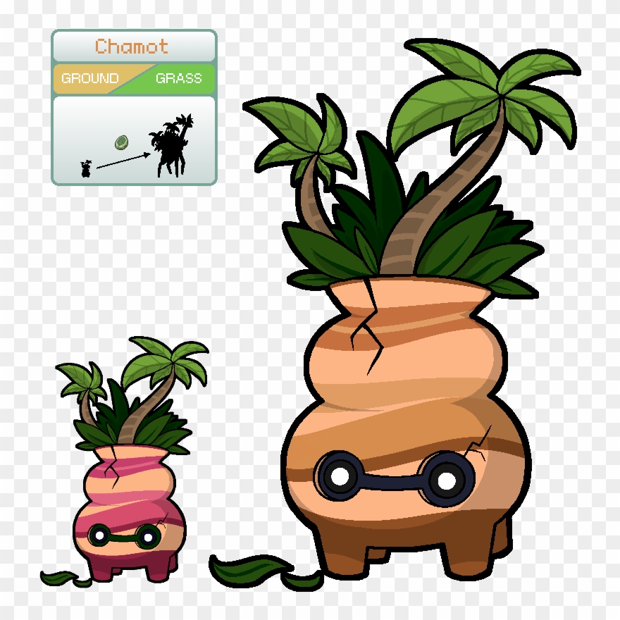 Fakemon Of Qamor Outdated Little Clay Pot Ⓒ - Flower Pot Fakemon Clipart
