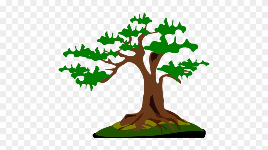 Japanese Clipart Japanese Tree - Bonsai Vector Transparent Background ...