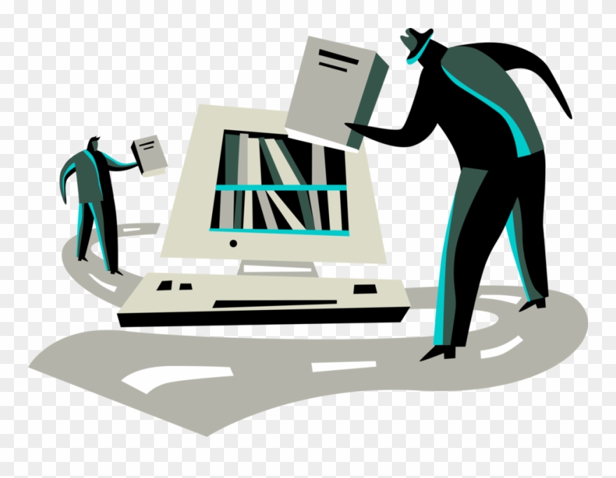 Vector Illustration Of Corporate Information Technology - Illustration Clipart