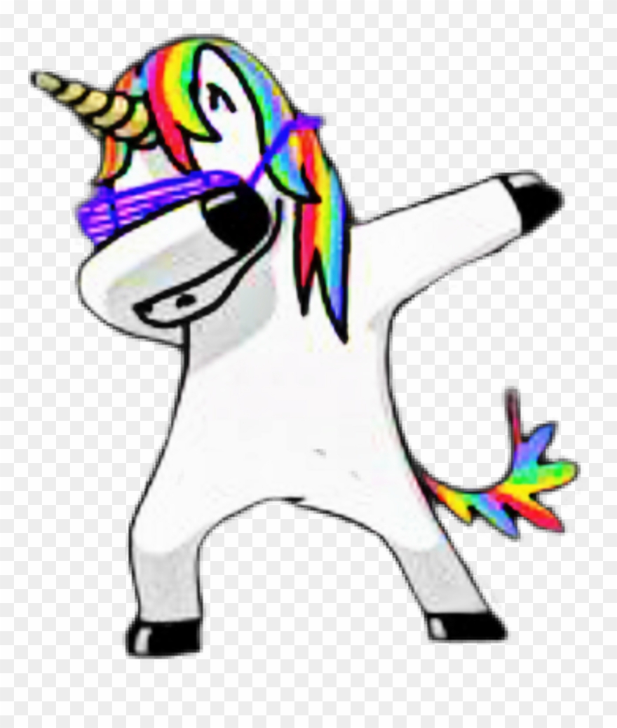Scflyinganimals Sticker - Unicorn Dab Clipart