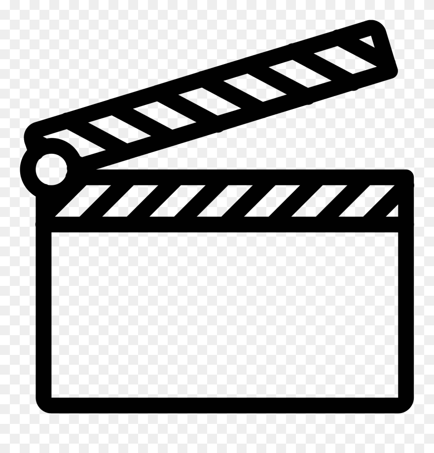 Claqueta De Cine Icon - Clapper Board Svg Clipart
