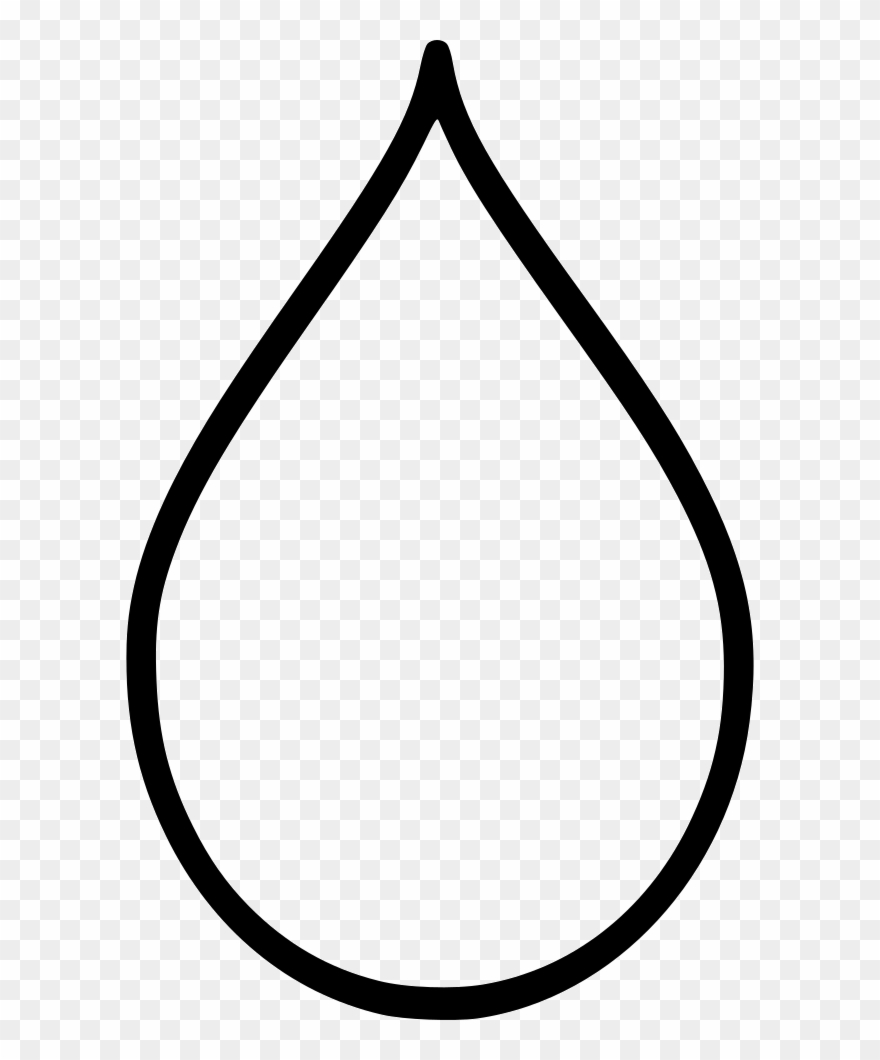 Water Drop Comments - Water Drop Outline Png Clipart