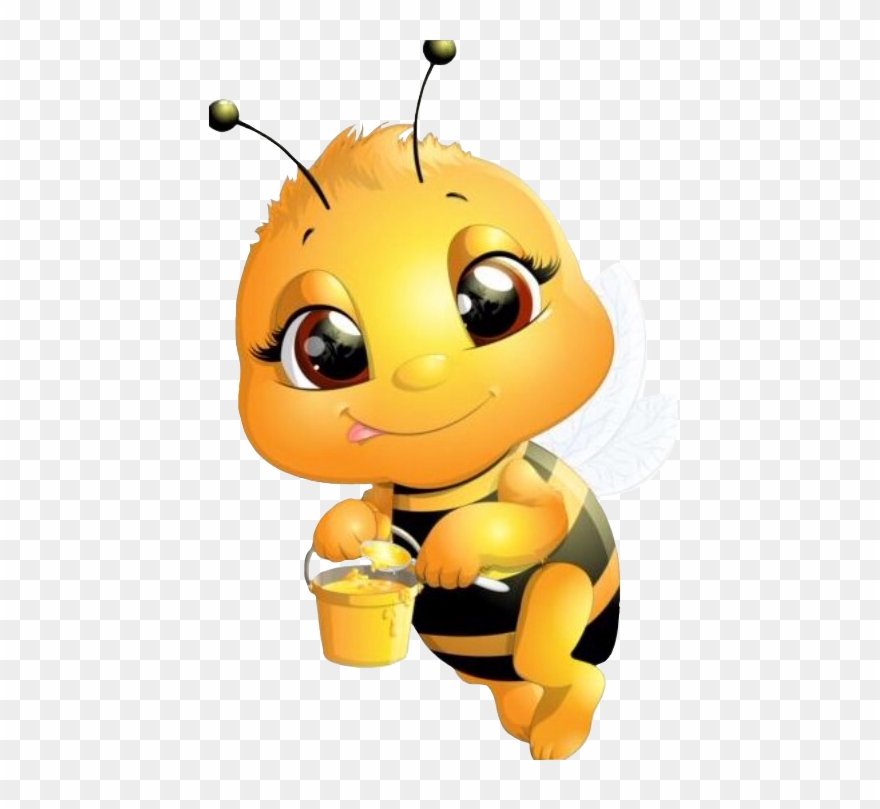 Schoney Sticker - Cartoon Bee Clipart - Png Download