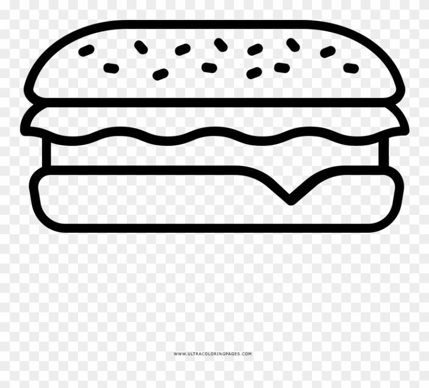 Subway Coloring Page - Panino Disegno Png Clipart