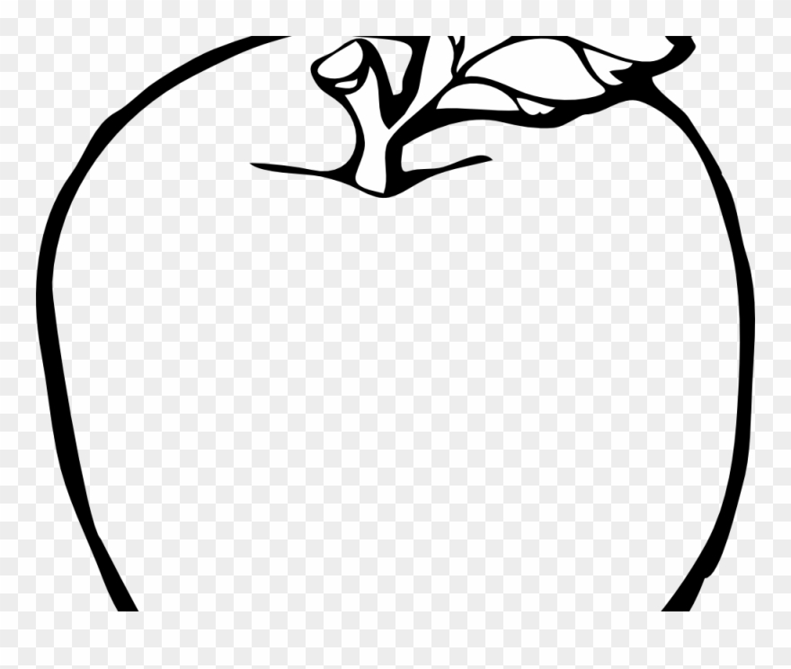 Breathtakingrt Black And White Fruits Free Download - Apple Clipart Black And White Transparent - Png Download