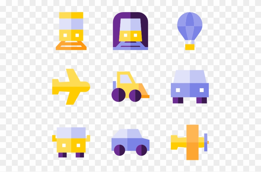 Transportation Set Clipart