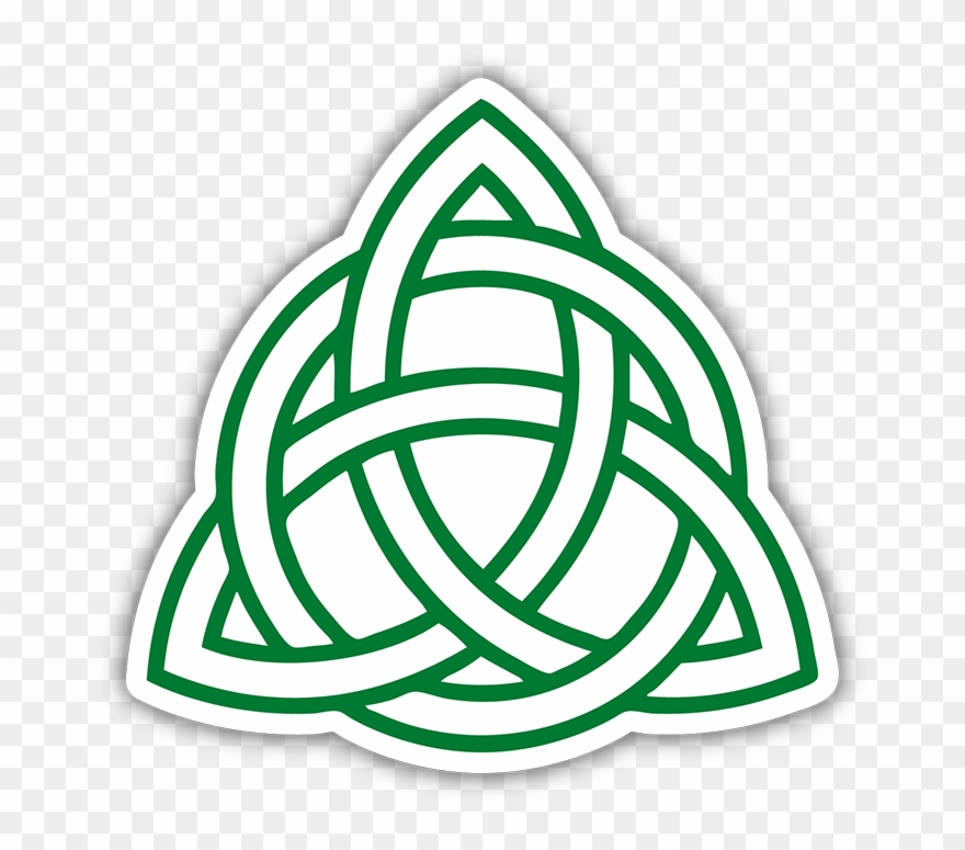 Celtic Knot Sticker - Celtic Holy Trinity Symbol Tattoo Clipart