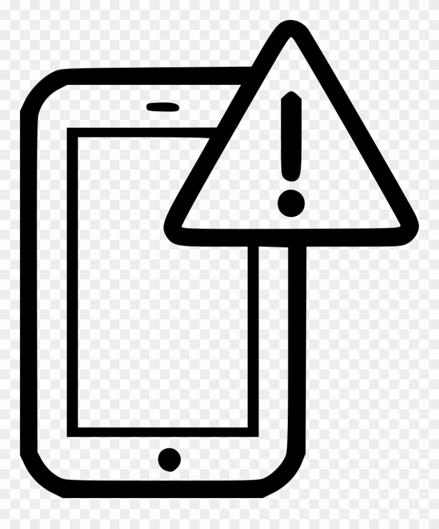 Png File Svg - Phone Warning Icon Clipart