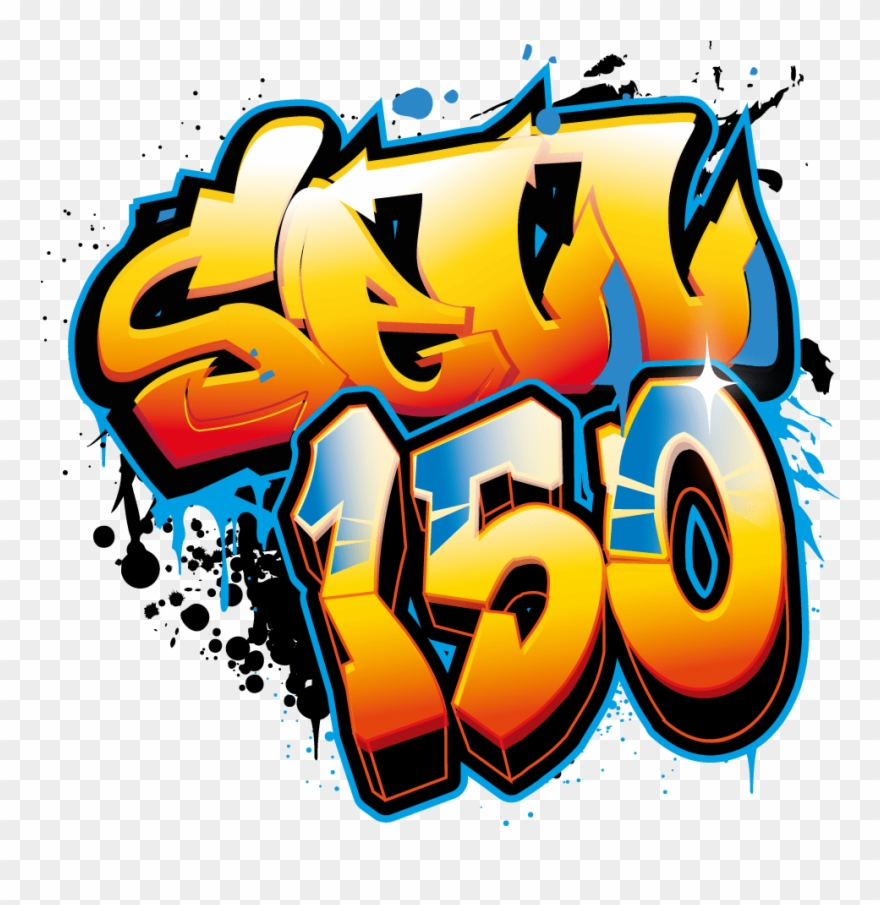 Design Graffiti Art Name With Character Or Logo Wall - Graphic Design Clipart