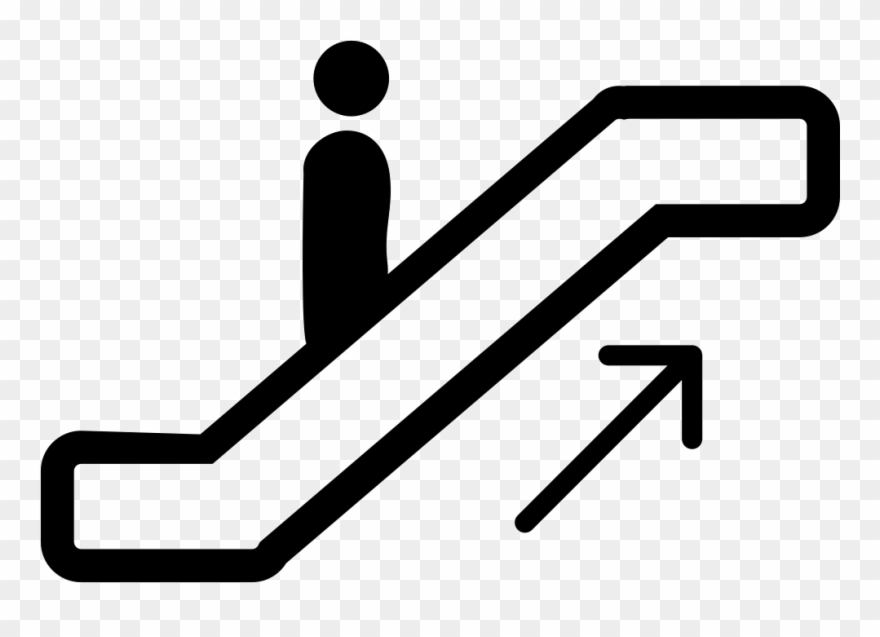 Png File Svg - Signo De Escaleras Electricas Clipart