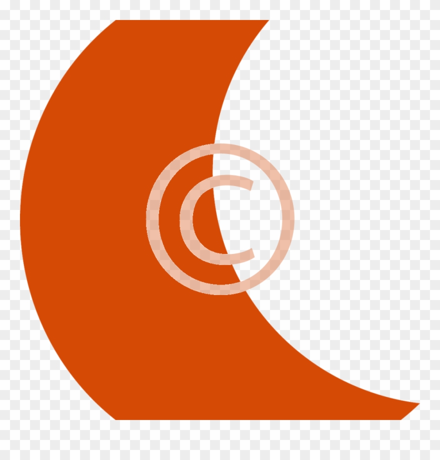 Crescent Moon - Circle Clipart