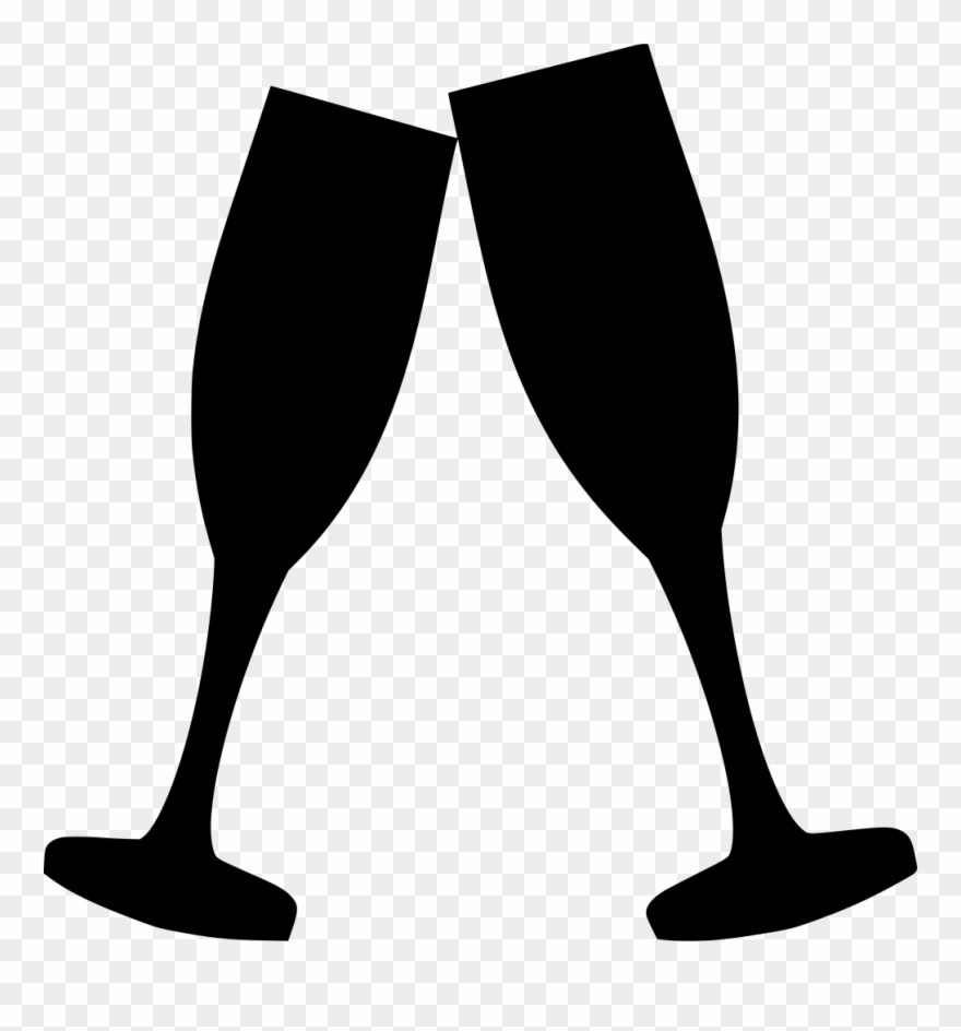 Download Png - Champagne Silhouette Clipart