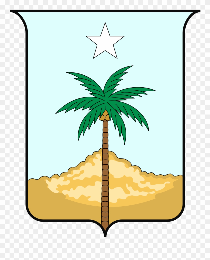 Coconut Tree Sheild - السماعنه Clipart