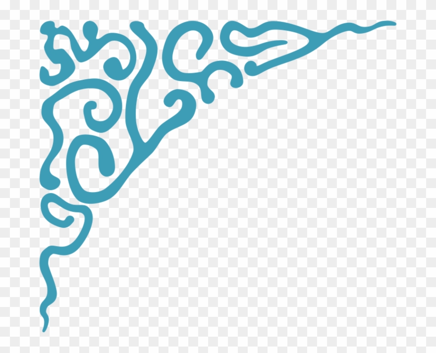 Flourish Png Clipart - Ornament Blue Png Transparent Png