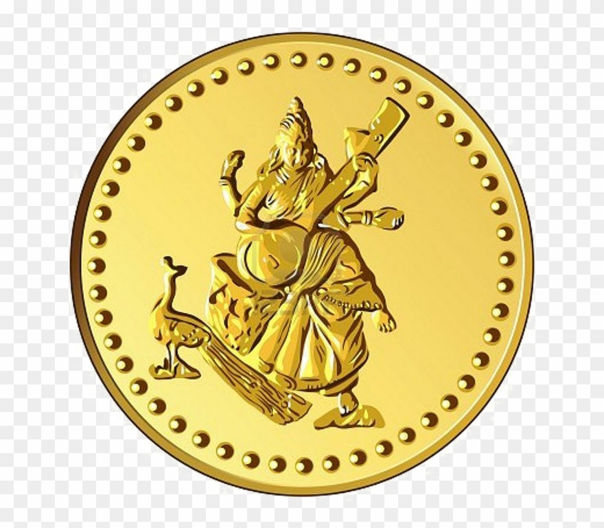 Gold Coins Png - Indian Gold Coin Png Clipart