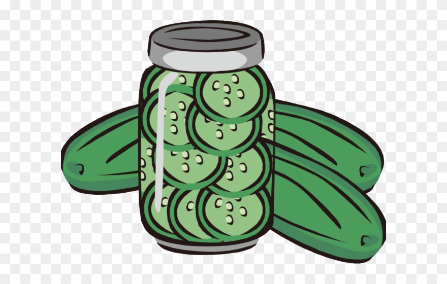 Pickles Clipart Cucumber Slice - Pickled Cucumber Clipart - Png Download