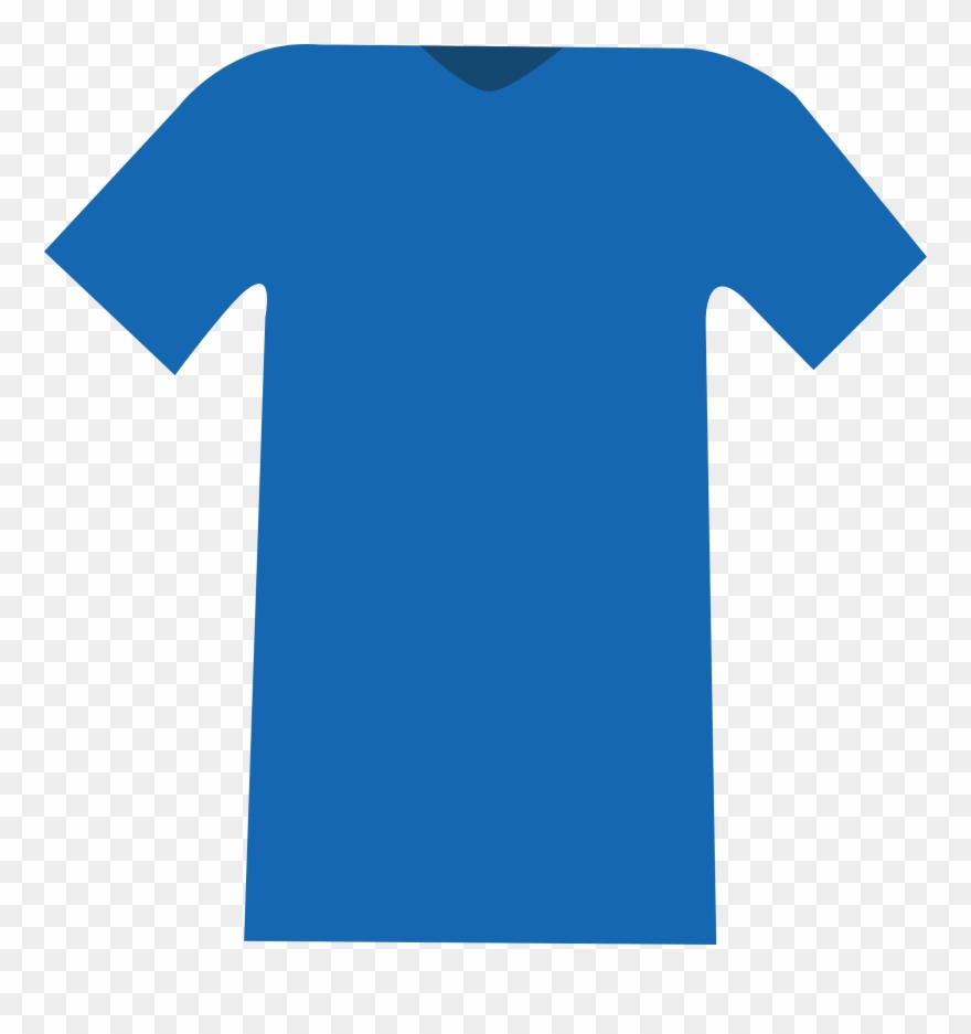 This Free Icons Png Design Of Basic Blue T-shirt Clipart