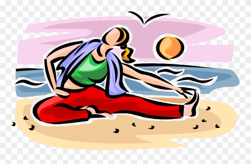 Vector Illustration Of Physical Fitness Exercise Workout Clipart