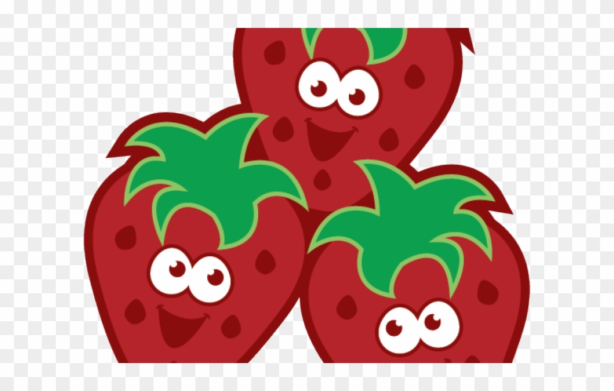 Strawberry Clipart Food - Cute Free Fruit Clipart - Png Download