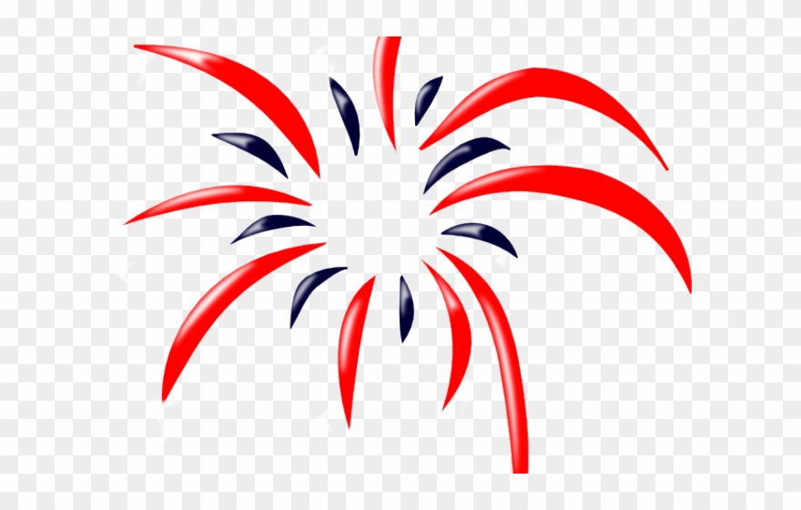 Fireworks Clipart Png Format - Red And White Fireworks Transparent Png