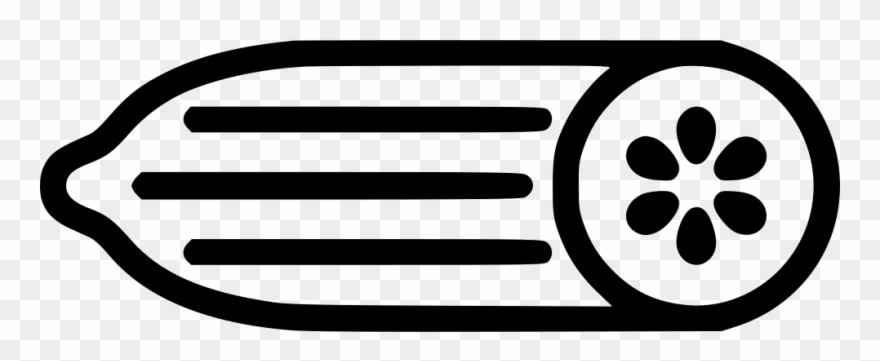 Png File Svg - Cucumber Logo Black Clipart