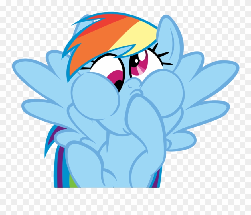 Rainbow Derp Vector By Mylittleluckywish - My Little Pony Hi Clipart