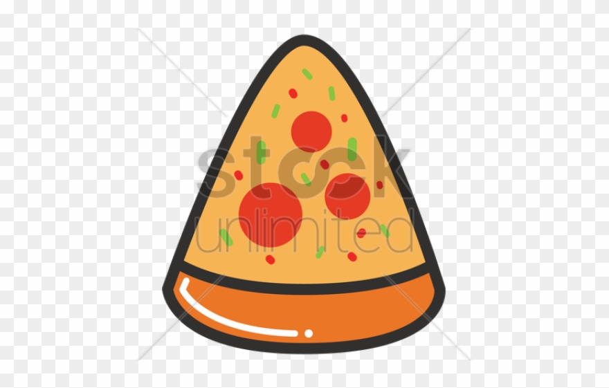 Drawn Pizza Mushroom Pizza - Illustration Clipart