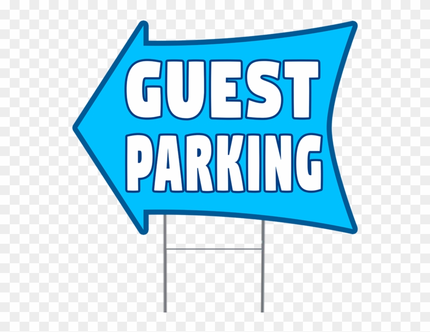 Guest Parking 2 Sided Arrow Clipart