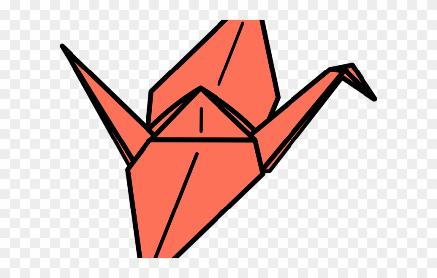 Origami Clipart Traditional - Origami Crane Clipart - Png Download