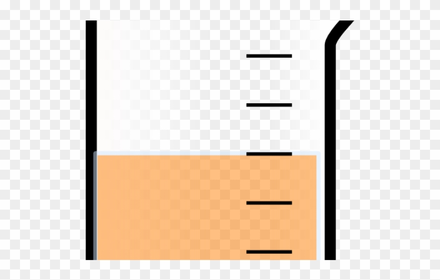Liquid Clipart Beaker - Tan - Png Download