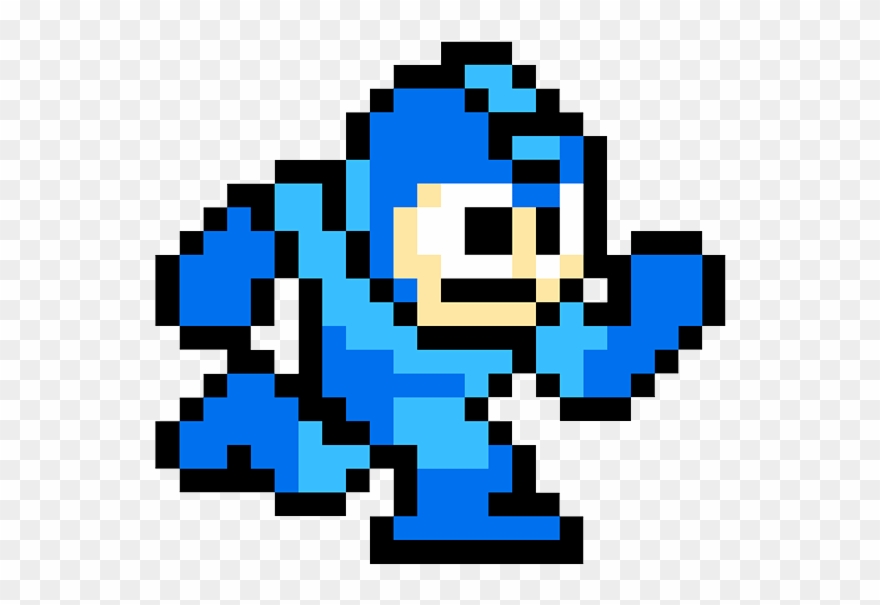Megaman Clipart 8 Bit Png - Megaman Pixel Transparent Png