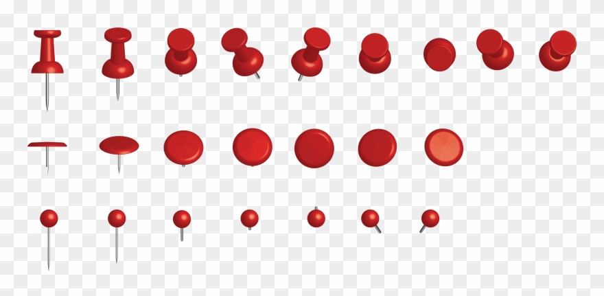 Pin Png - Кнопки Канцелярские Пнг Clipart