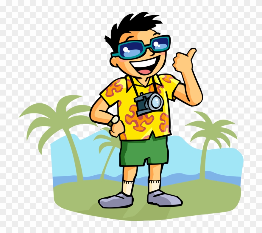 More In Same Style Group - Cartoon Man On Holiday Clipart