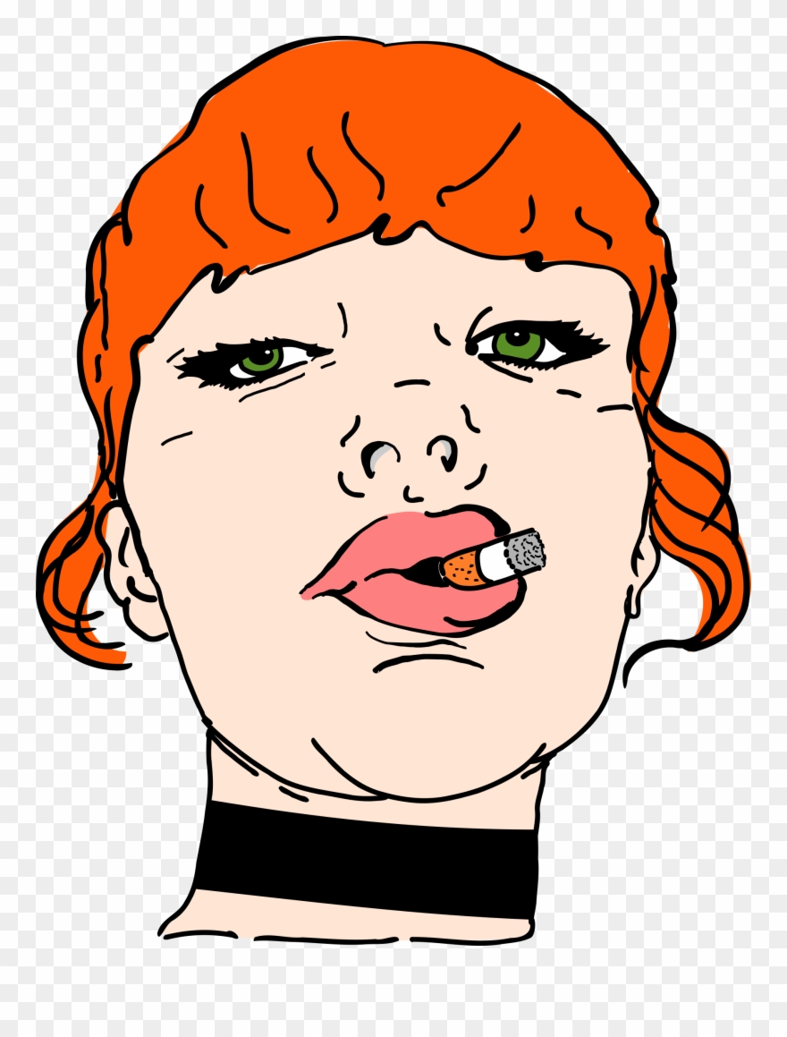 This Free Icons Png Design Of Girl Smoking Fetish Color Clipart