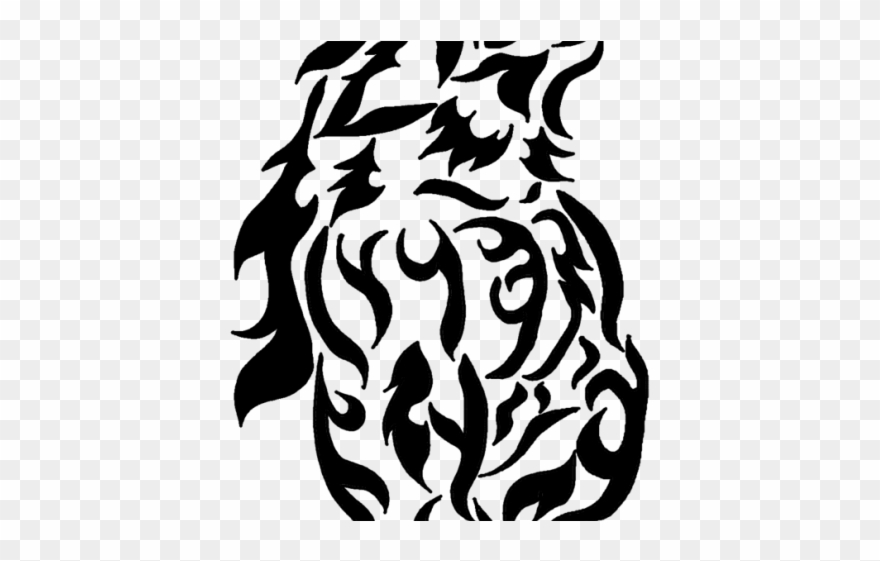 Howling Wolf Clipart Tribal - Tribal Tattoos Wolf Free Transparent - Png Download