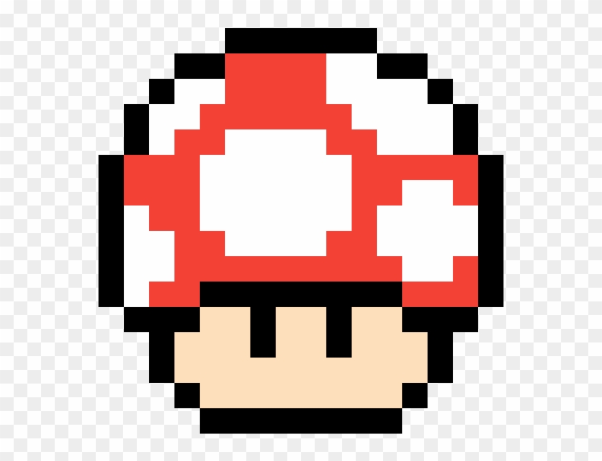 Mario Mushroom - Pixel Mario Mushroom Gif Clipart