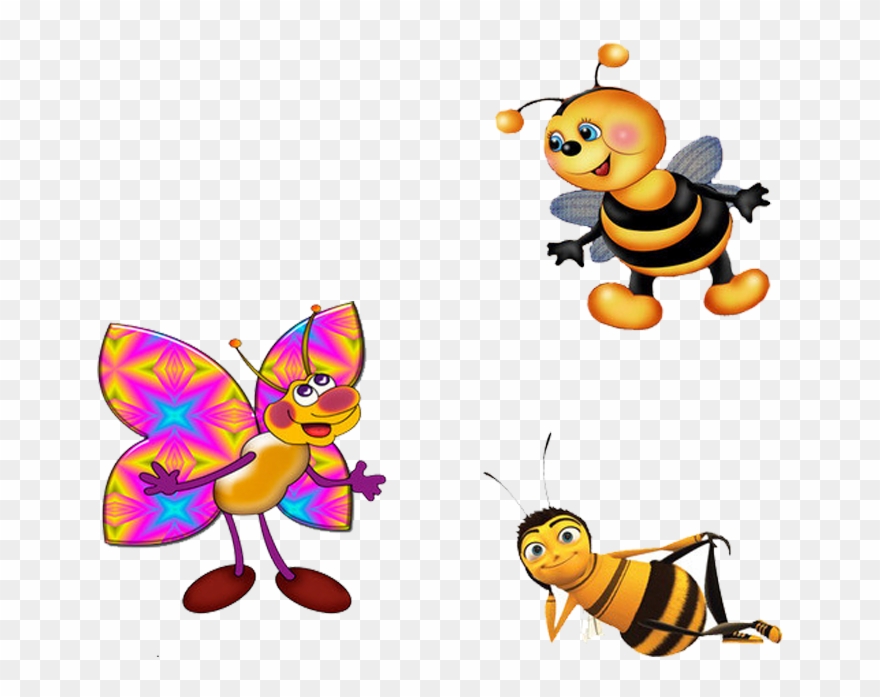 Cute Little Cartoon Bee - Bee Movie Clipart