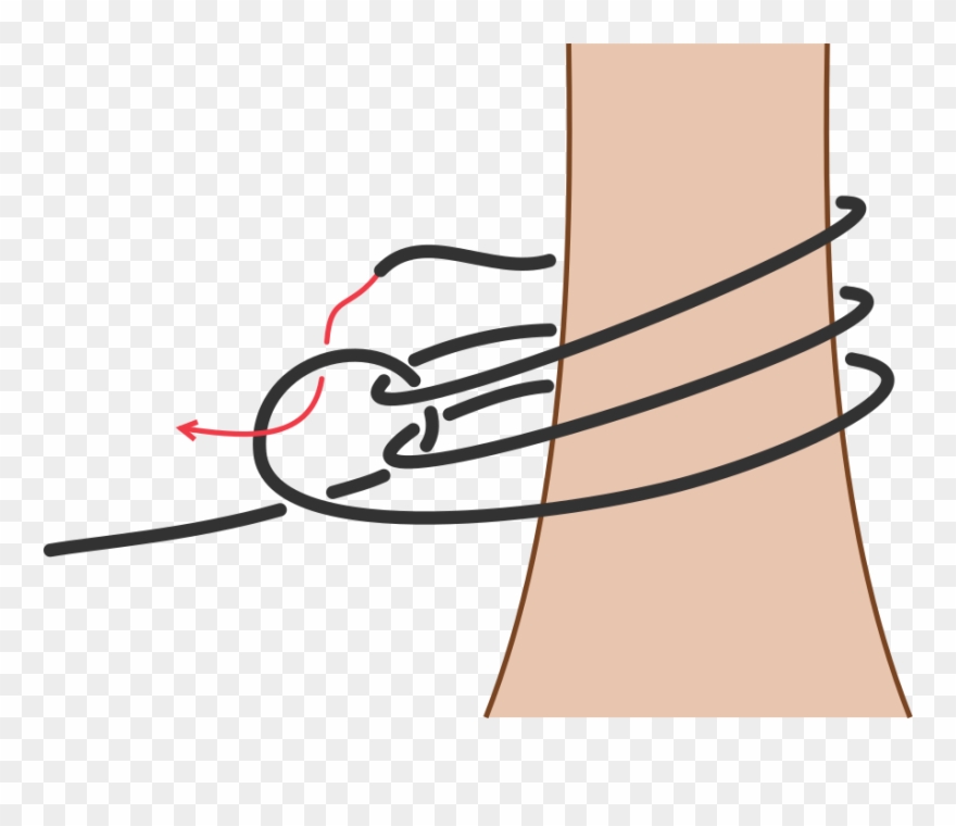 Finally, Finish Off The Knot Just As You Would A Normal Clipart