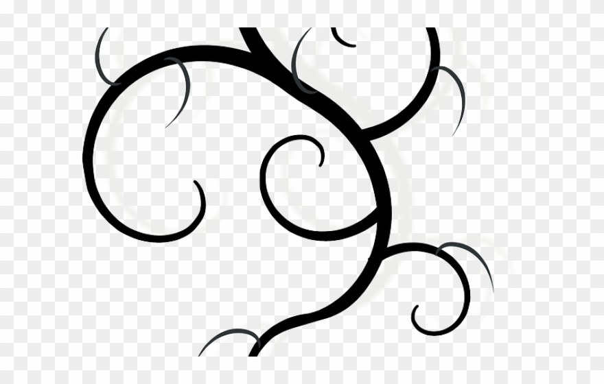 Swirls Clipart Simple Blue - Swirl Clip Art - Png Download