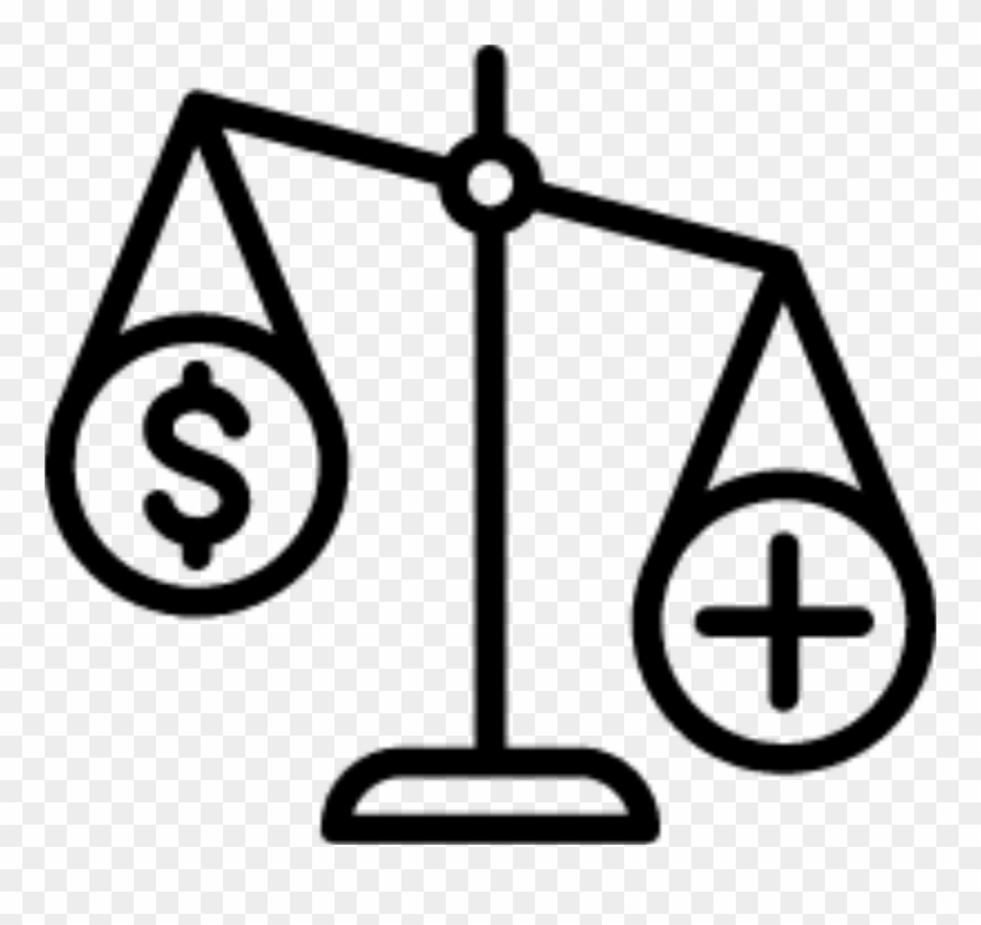 Uneven Scale Flat Icon - Gender Balance Clipart