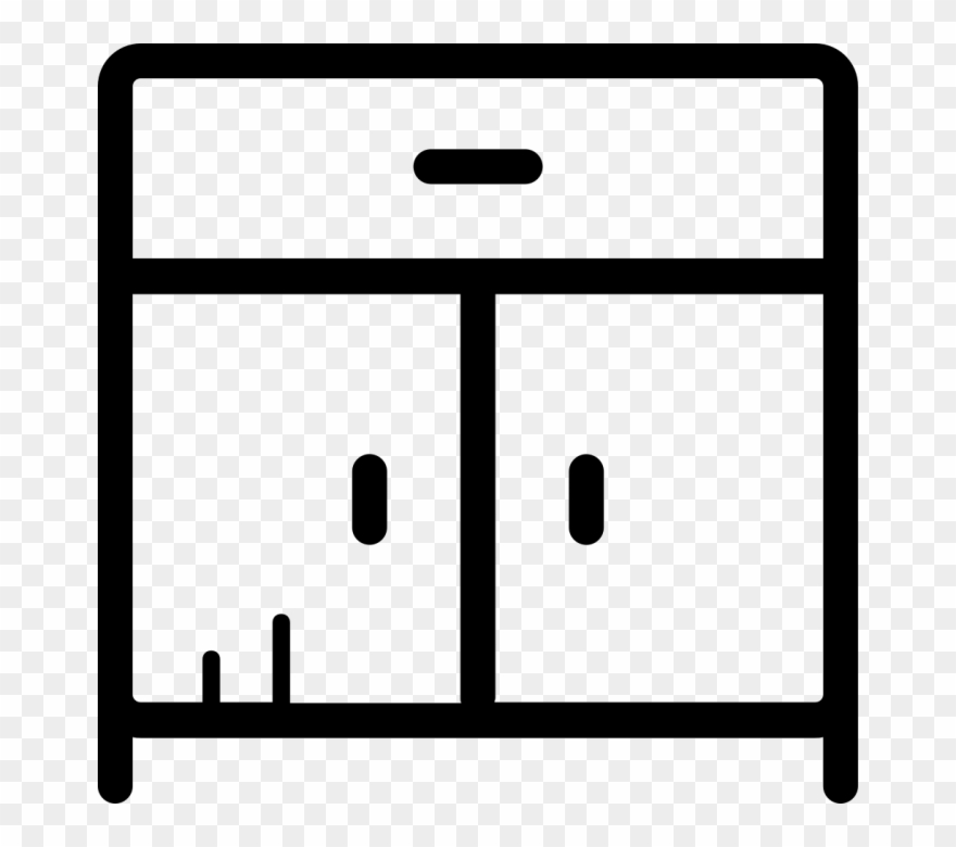 Cabinet Icon Png - Kitchen Cabinet Icon Clipart