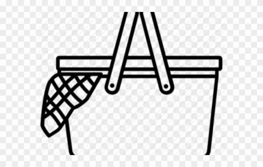 Picnic Basket Clipart Traditional - Picnic Basket Icons - Png Download